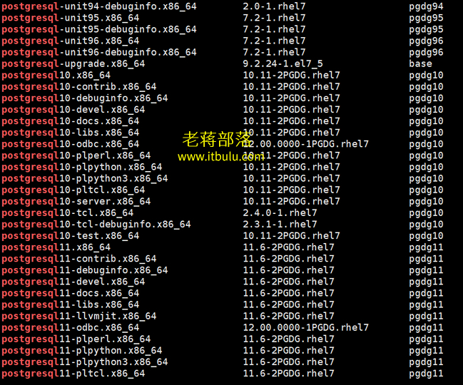 记录CentOS7 PostgreSQL数据库安装和简单部署情况