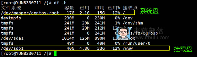 Linux VPS系统盘已满后挂载数据盘且平移迁移网站数据