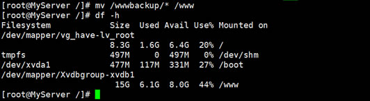 记录一次Linux VPS迁移挂载硬盘和解决WDCP存储空间不足