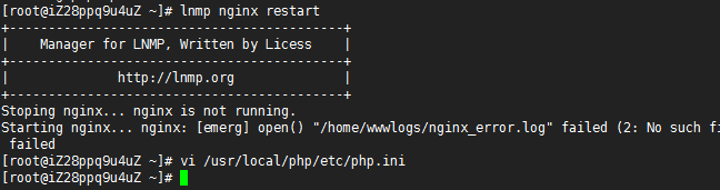 解决LNMP环境nginx: [emerg] open()错误问题