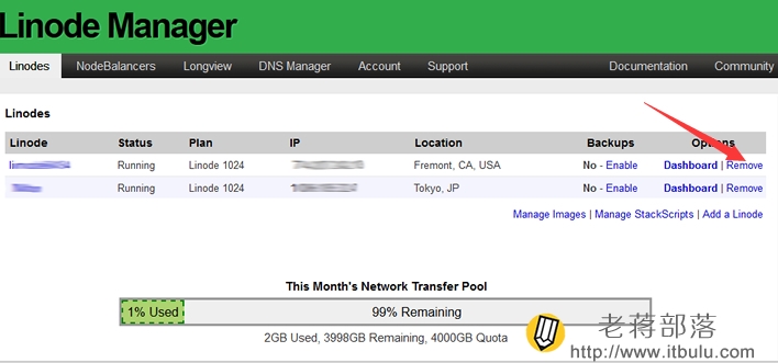 Linode VPS主机删除和退款政策