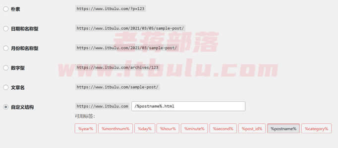 如何正确设置WordPress固定链接（配合面板伪静态规则）