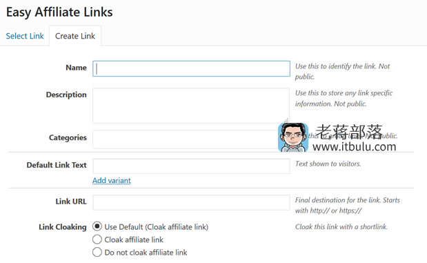 WordPress利用Easy Affiliate Links插件隐藏链接