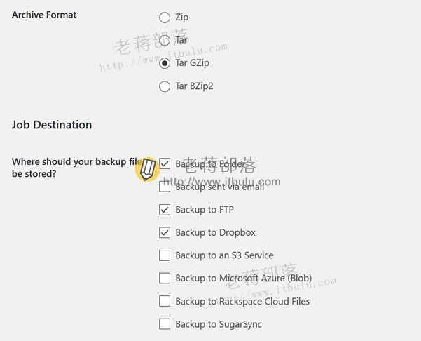 WordPress网站利用BackWPup备份插件备份本地/邮箱/远程FTP